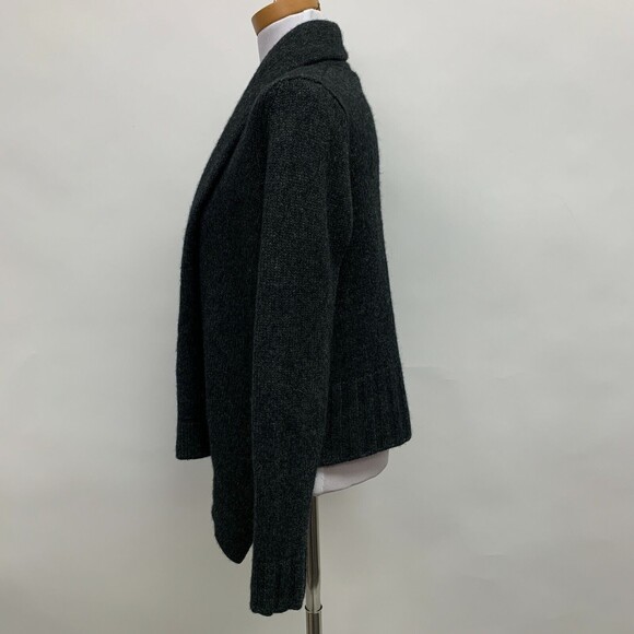 Vince Open Front Cardigan Sweater Small Gray Wool Yak Alpaca Cashmere - Picture 2 of 9